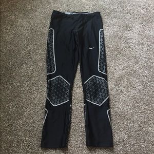 Nike running tights / leggings, capri drawstring
